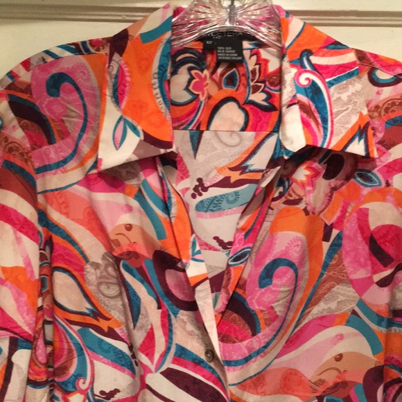 “Silk” “Button Down” “Blouse”